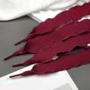 Decorative Footwear Laces 140cm/55.12in Flat Fabric Ruffle Ribbons for Canvas Footwear and Daily Outfit Styling Pair