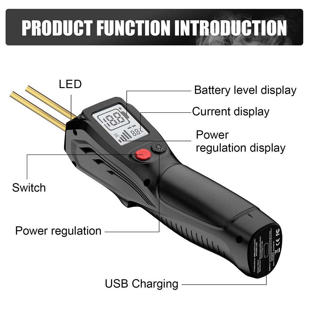 New 500W Plastic Welding Gun Handheld Wireless Welding Torch Automatically Soldering Gun Welder Repair Tool Kits Rechargeable