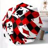 1pc Playing Cards Pattern Automatic Open, Sturdy Iron Frame, Compact Folding Design, All-Season Portable Umbrella for Women & Men Yy250801056