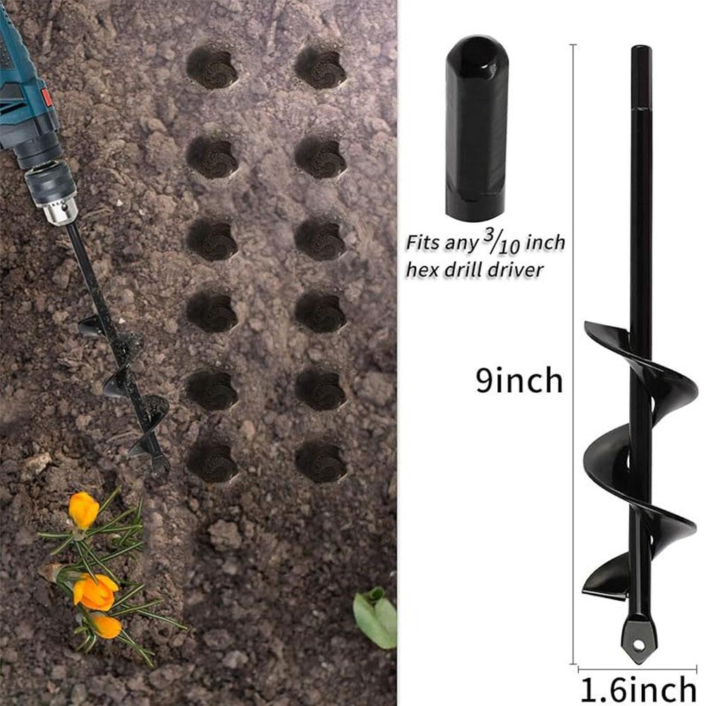 Garden Auger Drill Bit Auger For Drilling Holes & Loosening Soil Flowers Vegetable Fence Post Garden Scarifying Tool Accessory