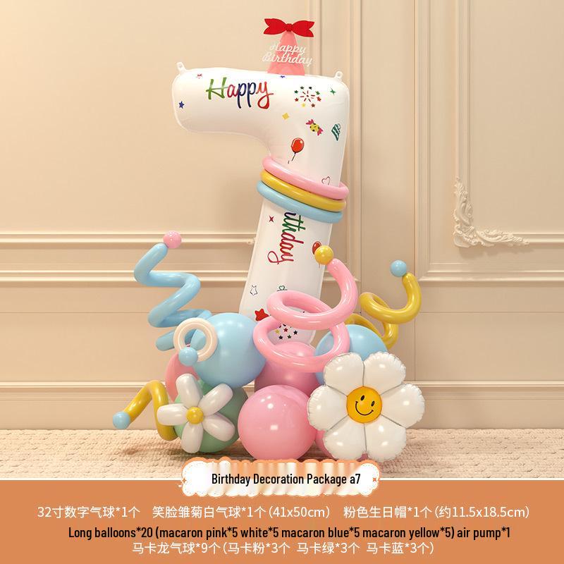 Accessori fotografici per il 3° compleanno del bambino: Palloncini e Decorazioni Numeriche