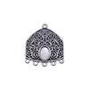 Floral Multi Loop Charm Vintage Filigree Findings Fit Flat Cabochon For Jewelry DIY