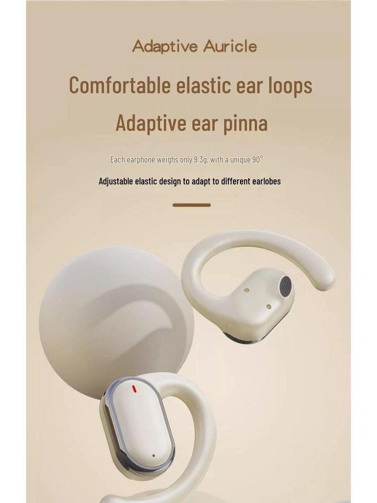 X93 Bluetooth 5.3 Ear-Hook: High Sound Quality, Comfortable Fit, Smart Display, Long Battery Life