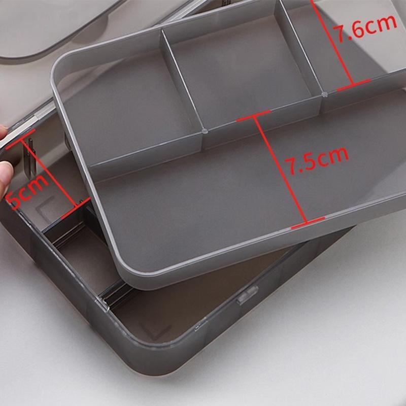 

Большая вместительная коробка для хранения для студентов-художников Двухслойный пенал для эскизных карандашей Пластиковая коробка для хранения инструментов для рисования Портативный пенал 1pc