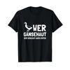 Wer GNsehaut Der SchlGt Auch Enten Word Game Funny T Shirt Black Vintage Graphic Slightly Homme Breathable Casual