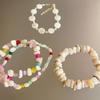 Round Shell Beaded Bracelet, Simple Temperament, High-end Bracelet, Niche Versatile Fashion Holiday Style Jewelry