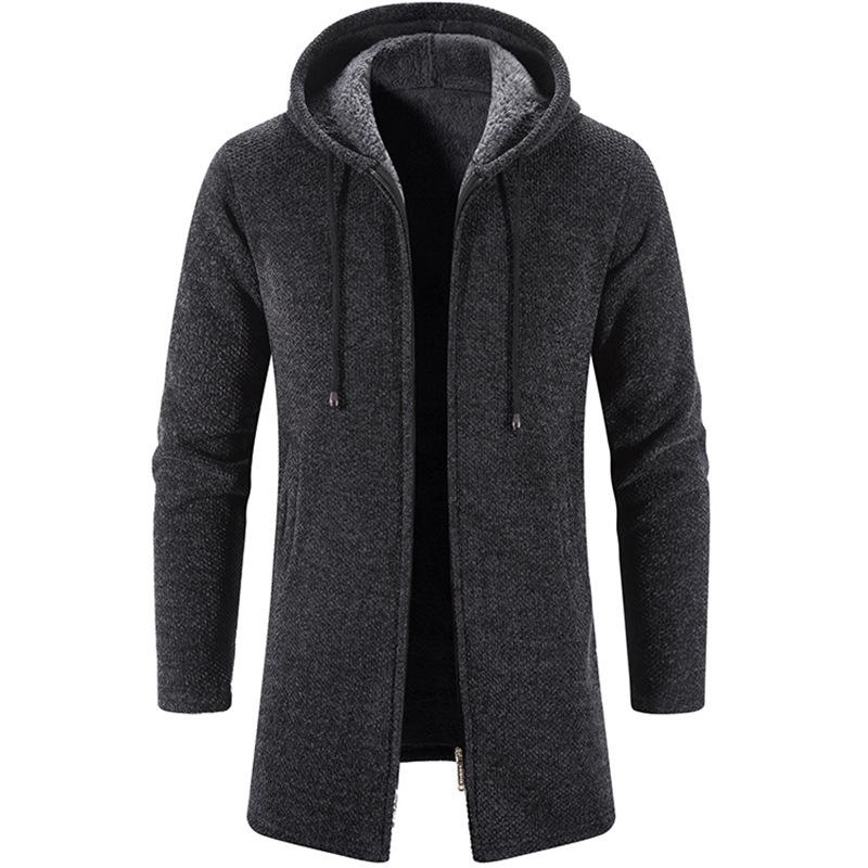 Trendy handsome color versatile cardigan chenille outerwear sweater knitted sweater jacket style