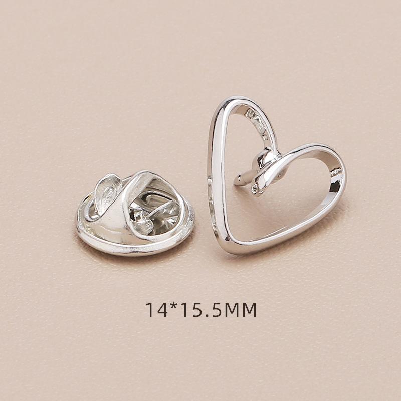 Exquisite Small Size Temperament Heart Brooches Pins For Women Lady Bow Knot Simplicity Flower Suit Clothing Accessories Gift