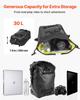 Motorcycle Tail Bag, 30 L Motorcycle Rear Seat Bag with Waterproof Rain Cover, Outdoor Sports Motorbike Luggage Storage Trunk Rack Backpack with