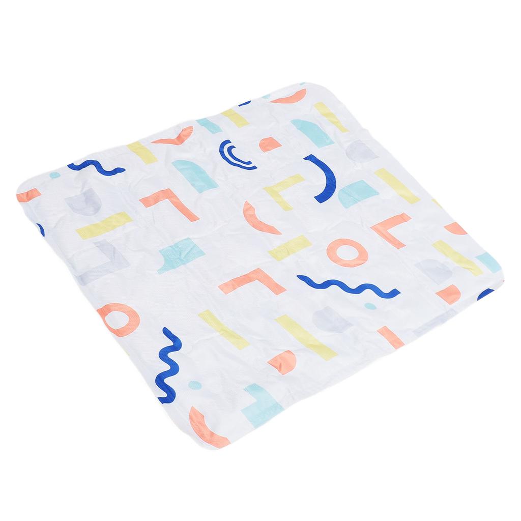Pet Cooling Mat Portable Comfortable Dog Summer Sleeping Cool Bed with Neck Support for 7.5 to 15