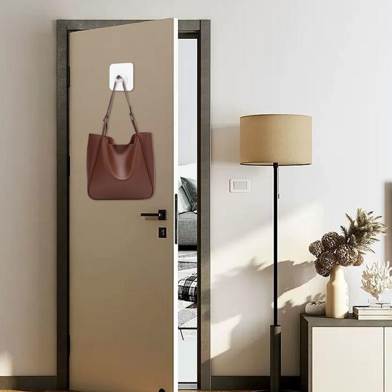

No Damage Wall Hooks Heavy Duty Adhesive Wall Hooks 8 Pieces Key Holder Sticky Transparent Towel Hanger Waterproof for Kitchen China Mainland