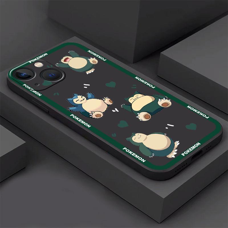 Pokemon Pikachu Cartoon Case pro Apple iPhone 14 13 11 12 Pro 7 XR X XS Max 8 Plus 6 6S SE 2022 13Pro Black Soft Phone Funda