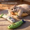 Katzenminze Spielzeug, Katzenminze Fisch Spielzeug, Lustiges Katzenspielzeug, Plüschfisch, Langeweile Linderung Katzenminze Spielzeug, Simulationsfisch, Beliebtes Katzenspielzeug