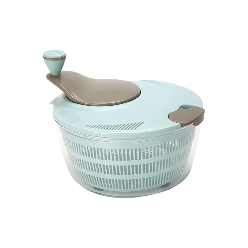 Salad Spinner with Clear Serving Bowl Lettuce Dryer Spinner Fruit and Veg Wash Drainer 25cm for Salad Preparation