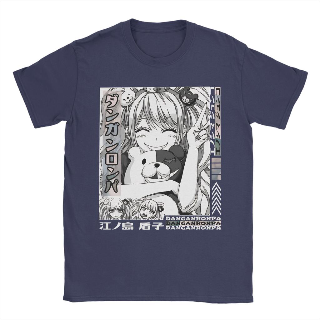 Men Women Printed Junko Enoshima Japanese Video Game Danganronpa T Shirt Tee Pure Cotton  T-shirts Clothes