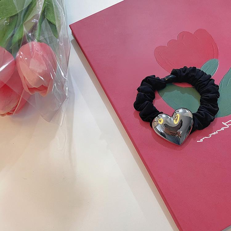

Универсальная металлическая резинка для волос в форме сердца - аксессуары для головных уборов в европейском и азиатском стиле