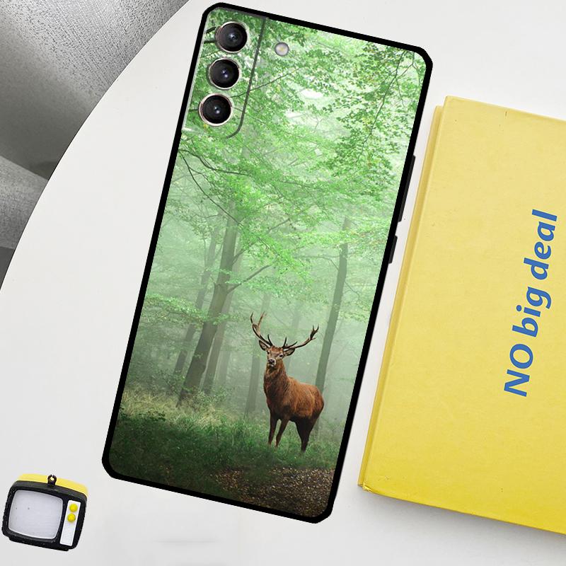 Deer Funda For Samsung Galaxy S22 Ultra S23 FE S9 S10 Note 10 Plus Note 20 Ultra S20 S21 FE Case