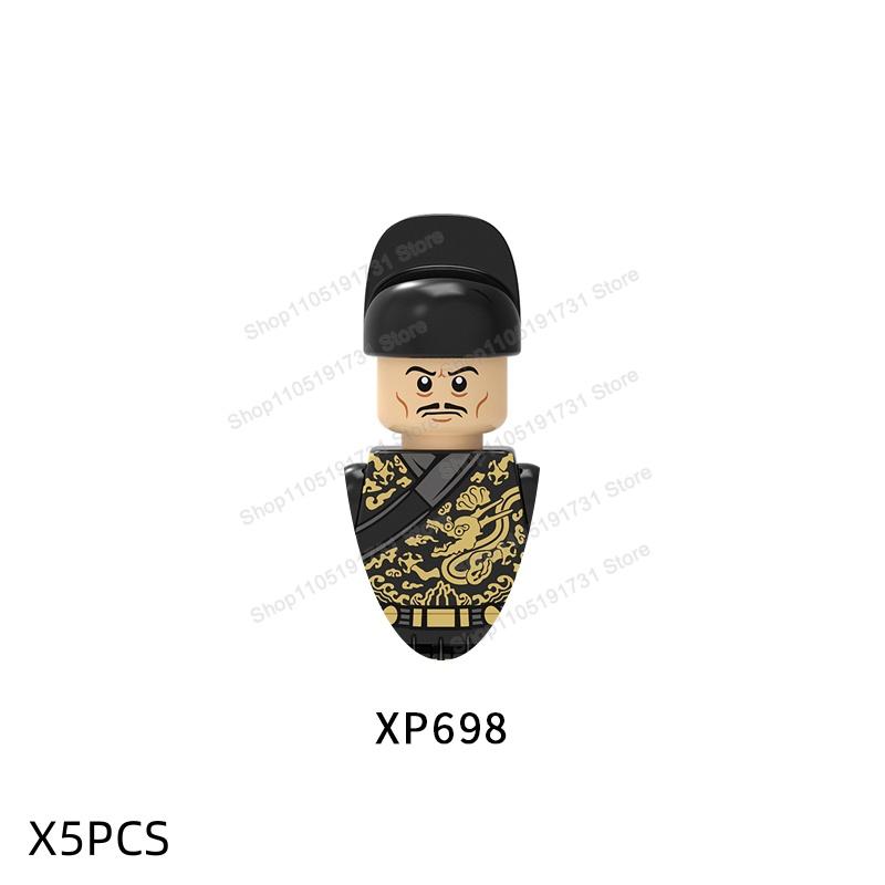 MOC Chinese Soldier Figures Building Blocks Shangzhou Dynasty Qin Dynasty Castle Warrior Knights Army Accessories Bricks Toys