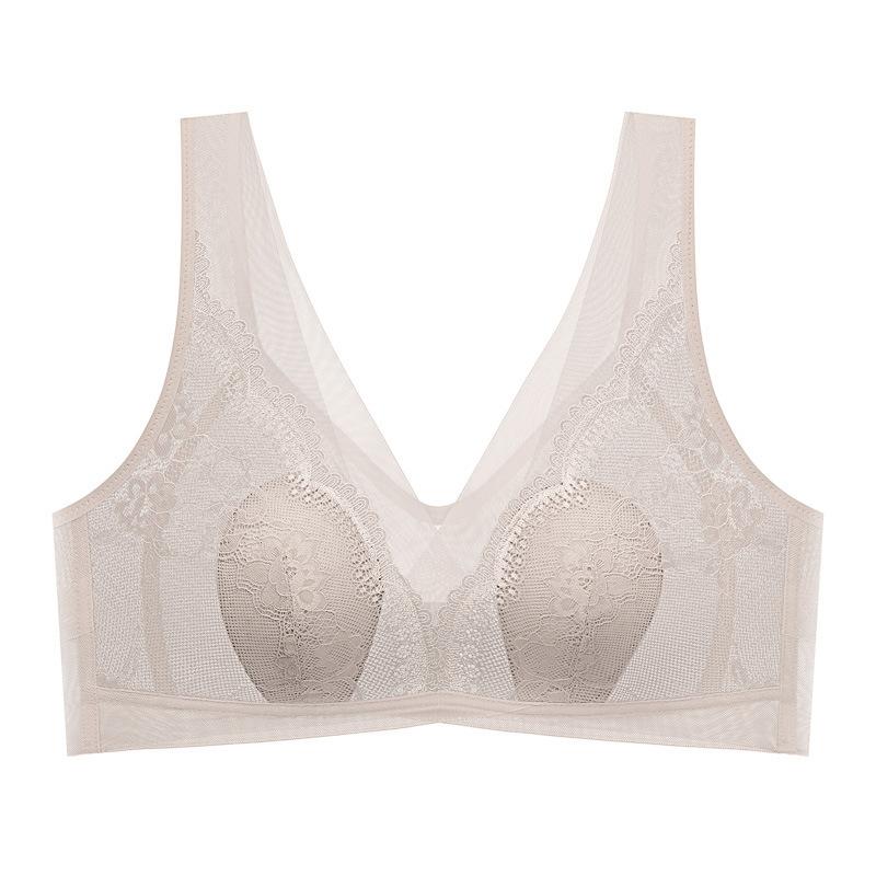 

Новое легкое кислородное нижнее белье с кружевом и кроличьими ушками, красивое дышащее собирающее бюстье с открытой спиной, легкое и освежающее, без косточек 4L