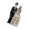 Skeleton Couple Figurine - Romantic Gothic Halloween Decor Resin Statue for Home, Desk, Yard, Party & Day of the Dead