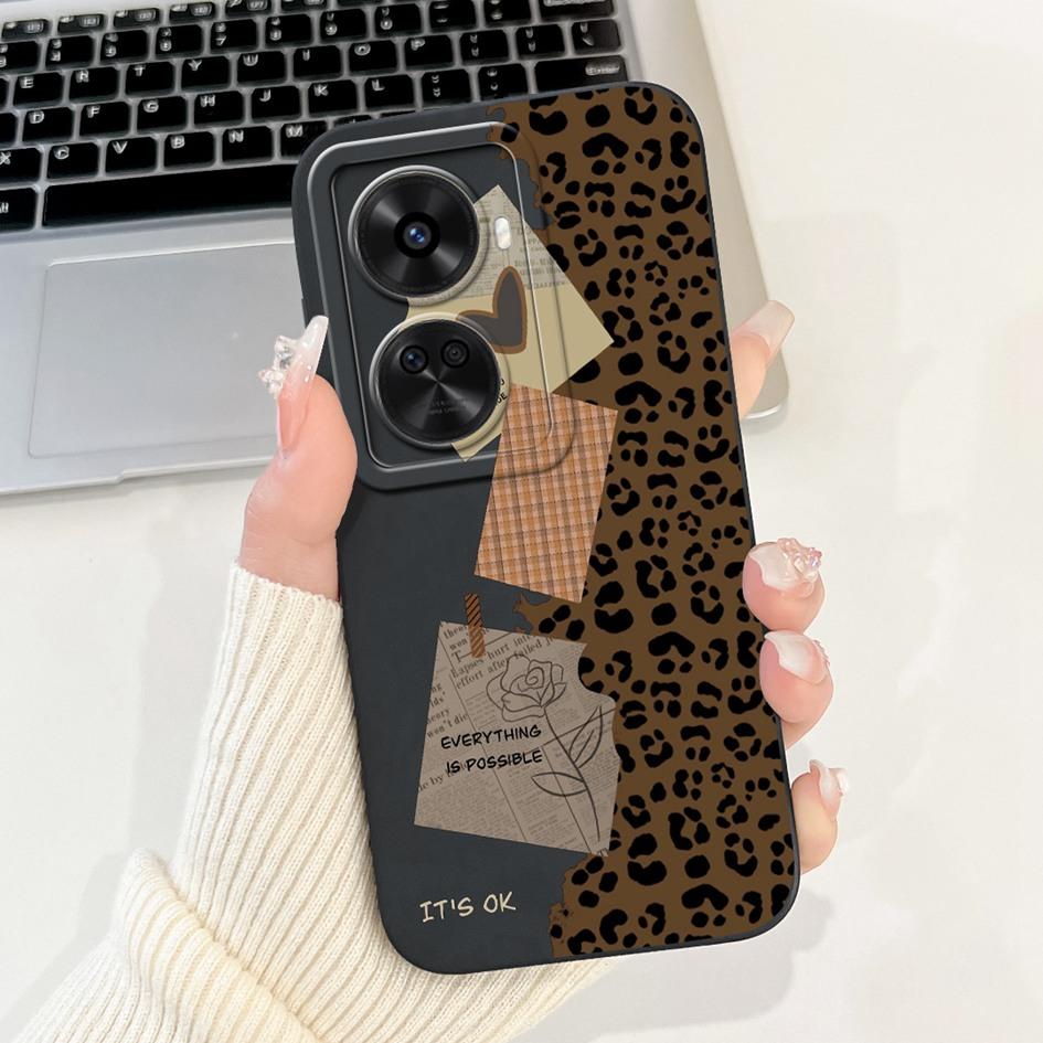 Nova 12 SE Hülle Für Huawei Nova 12 SE Cover 2024 Mode Bemalt Flüssigsilikon Anti-Fall Schutz Stoßfänger Für Nova 12SE Funda