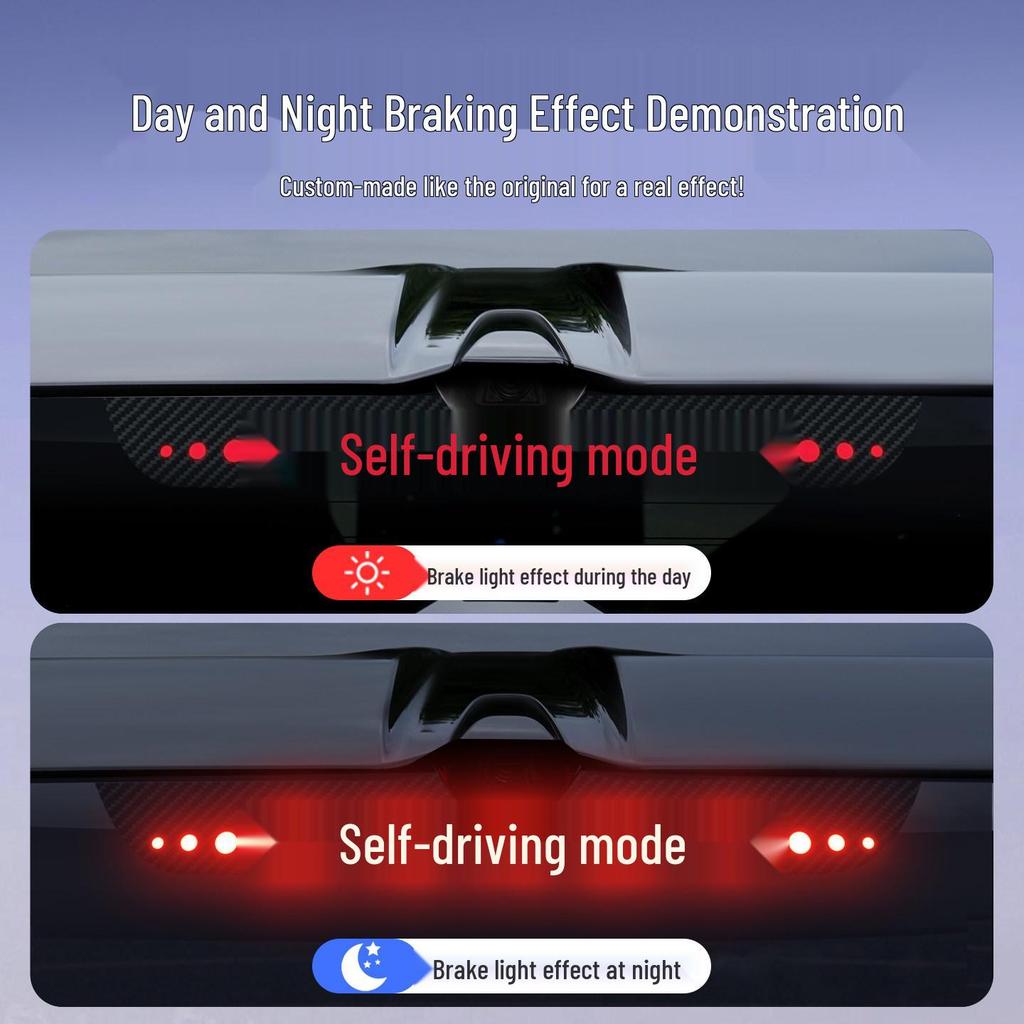 Xiaomi YU7 Brake Light Projection Board - High Mount Tail Light Decorative Sticker for Car Personalization