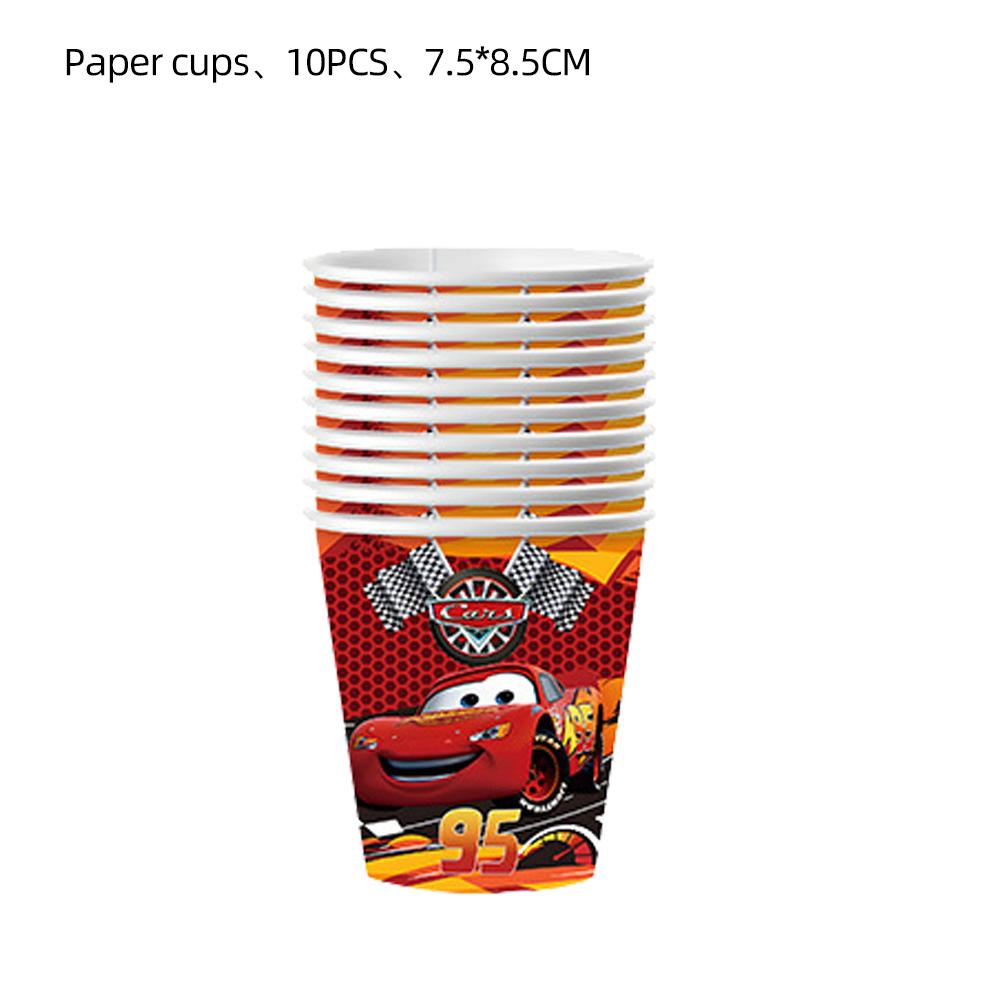 Decorazioni per Festa di Compleanno di Saetta McQueen Cars Bicchieri di Carta Piatti Bomboniere Sacchetti Regalo Souvenir Adesivi Braccialetti Portachiavi