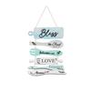 Dining Room Wall Decor Farmhouse Decoration Collage Wall Art Wooden Rustic Roped Sign