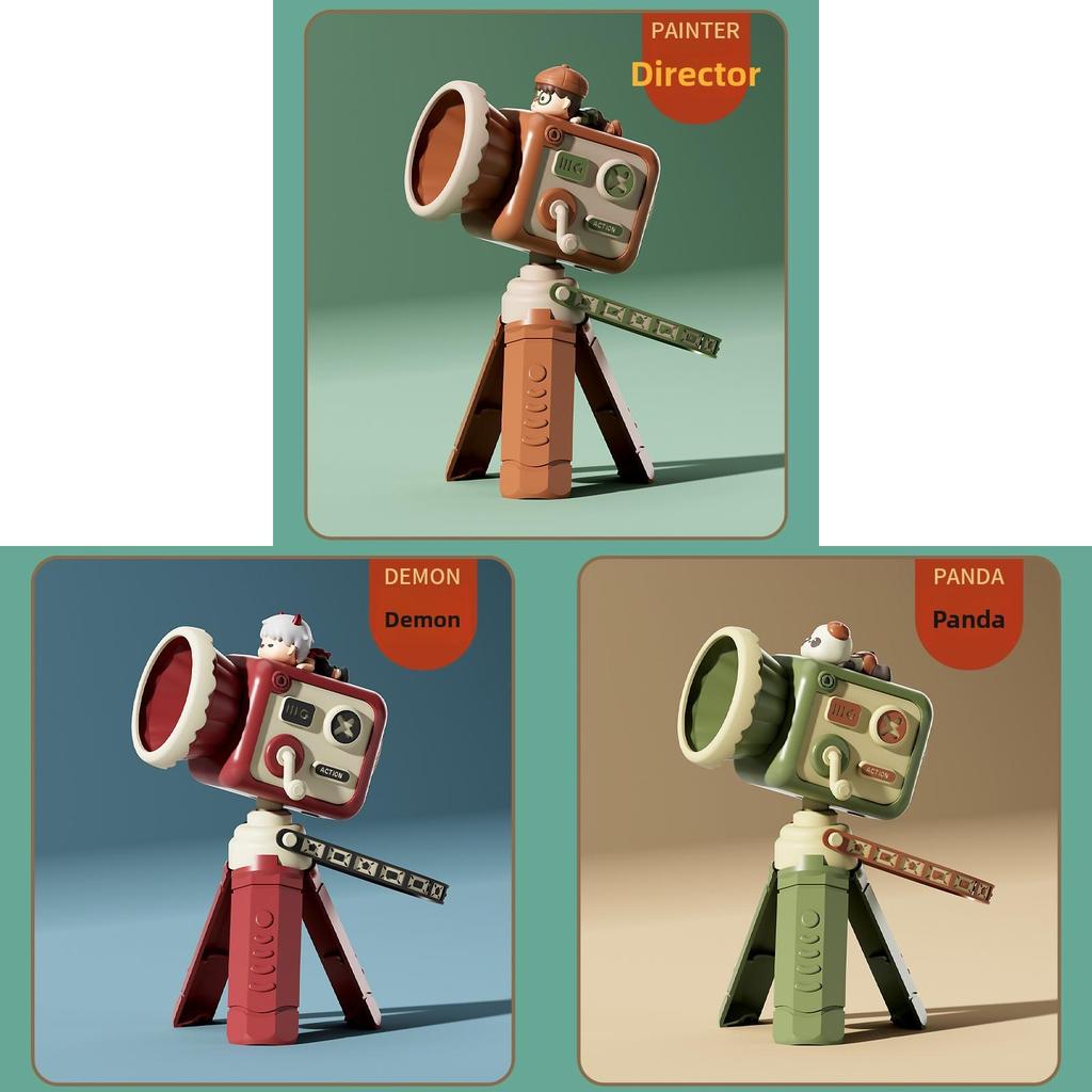 Creative Retro Camera Handheld Fan With Usb Charging For Kids And Students