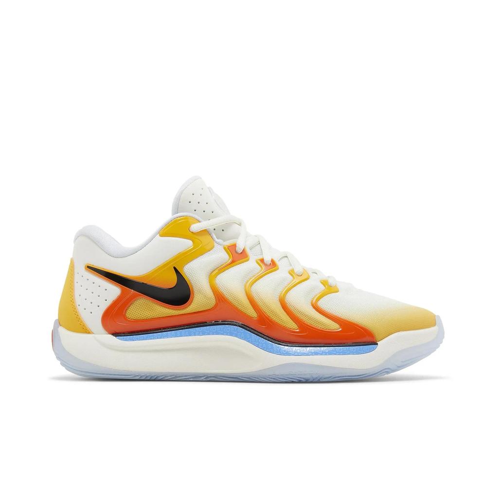 Nike KD 17 'Sunrise' (Unisex) University Gold / Black / Safety Orange Basketball Shoes FJ9487 700