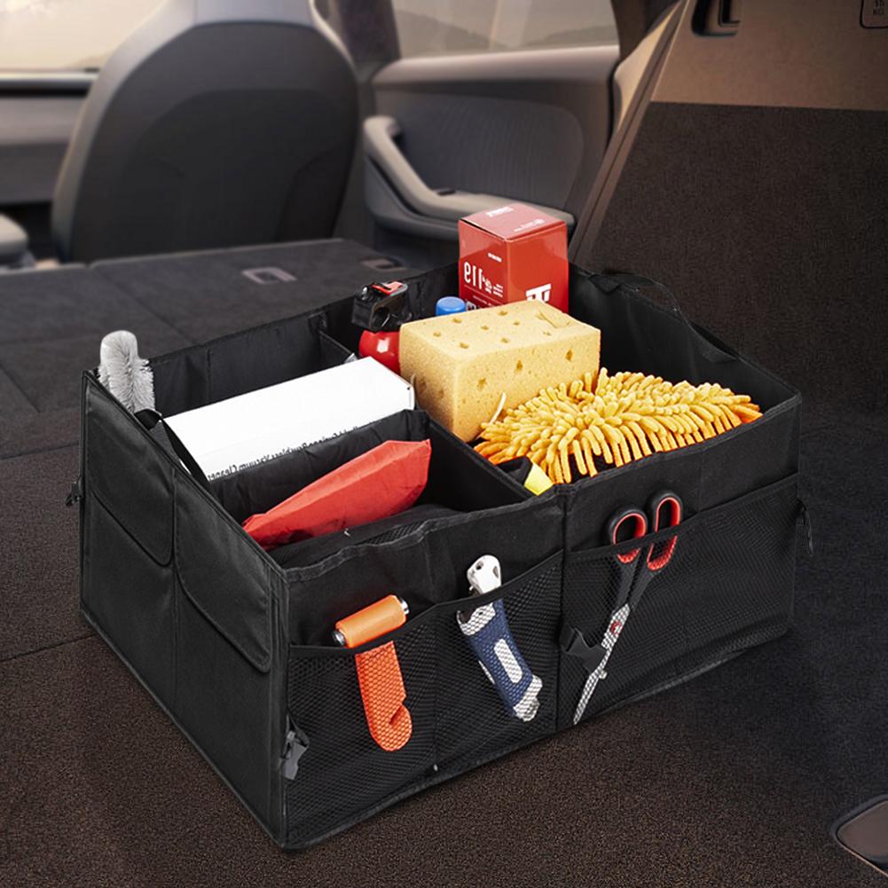1/2Pcs Big Capacity Car Storage Box Car Trunk Organizer EcoFriendly Super Durable Collapsible Cargo Storage Tool Auto Trucks Box