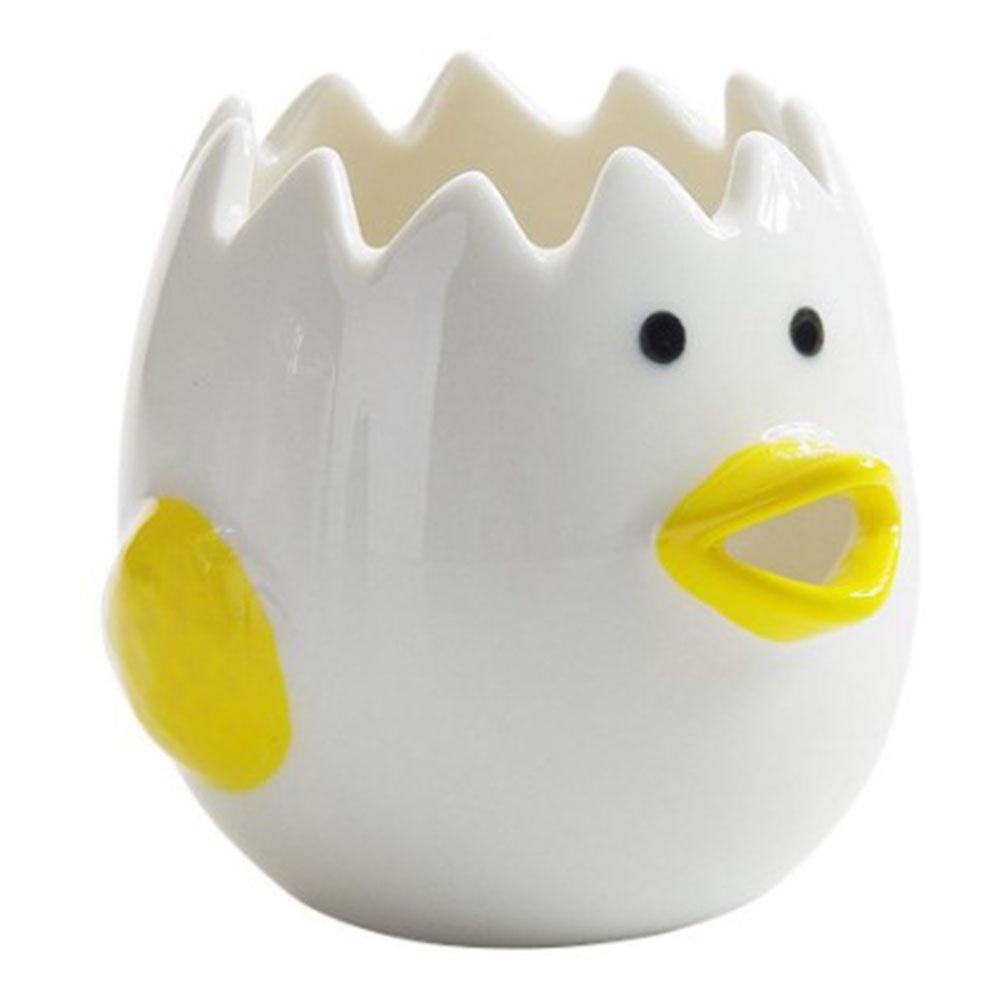 HANGOU Egg Separator Ceramic Egg Yolk Creative Egg Yolk Egg White Separator Novel Chicken Separator Egg White Cute Cooking Accessories for Kitchen Bakery Baking HANGOU Egg Separator Ceramic Egg Yolk Creative Egg Yolk Egg White Separator Novel Chicken Separator Egg White Cute Cooking Accessories for Kitchen Bakery Baking