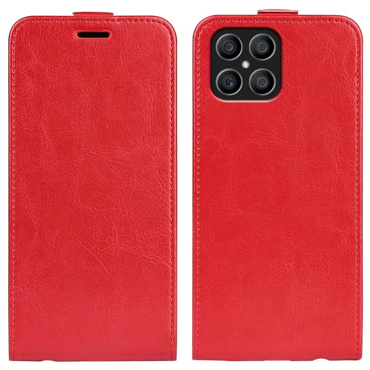 For Honor X8 R64 Texture Single Vertical Flip Leather Phone Case