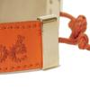 Used 9656 Brassle Woody CHC23UFB19CHO8 7986 Calfskin Stitch Embroidery Logo Poppy Orange Women's from Japan AUTHENTIC