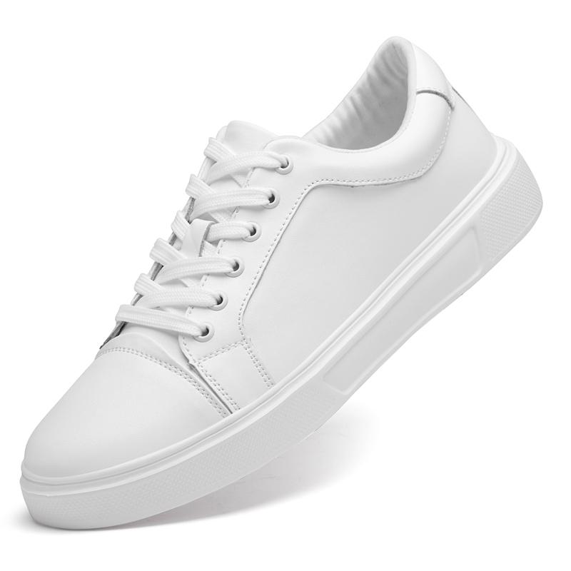 Fashion New Non-slip Flats Men Vulcanized Shoes Genuine Leather Men Sneakers Trend Casual Shoe Breathable Leisure Male Walking Shoes