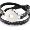 Les Trésors De Lily [J0803] - Mixed Bracelet 'Peaceful' Black / Steel - 18 Mm
