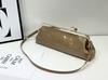 Borsa a Spalla Donna Lusso Designer Clip Borse a Mano NUOVA Borsa Baguette Lg Borse a Pochette con Tracolla Rimovibile Portafogli in Pelle Verniciata
