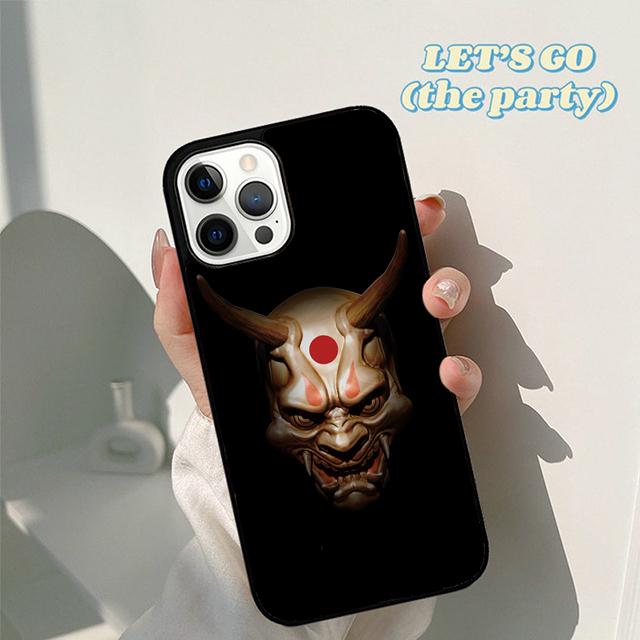 Autumu Hannya Demon Oni Phone Case Cover for iPhone 17 Air 16 16e 15 12 11 13 14 Pro Max Apple Plus Coque