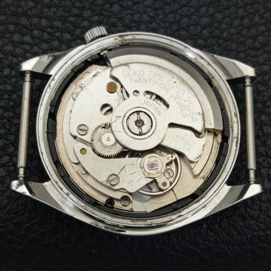 VINTAGE SEIKO 5 AUTOMATIC 7S26A JAPAN MENS PEACH COLOR DIAL WATCH a701659-5 R206c-a701659