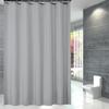 Soft Microfiber Fabric Shower Liner Waterproof Shower Curtain For Guest Rooms And Apartments