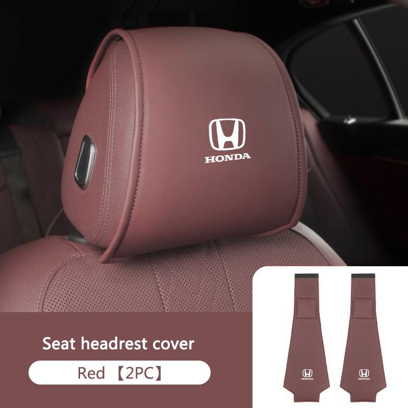 

Leather Car Seat Headrest Pillow Anti-Dirty Protector Cover For Honda Fit Jazz GK5 Civic Type-R CRV Pilot Accord HRV Accessories