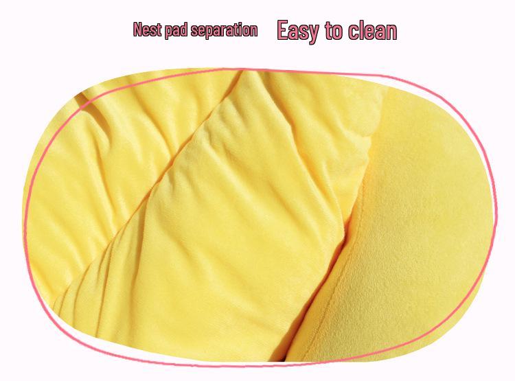Washable Cartoon Banana Pet Bed for Dogs & Cats - Four Seasons Use