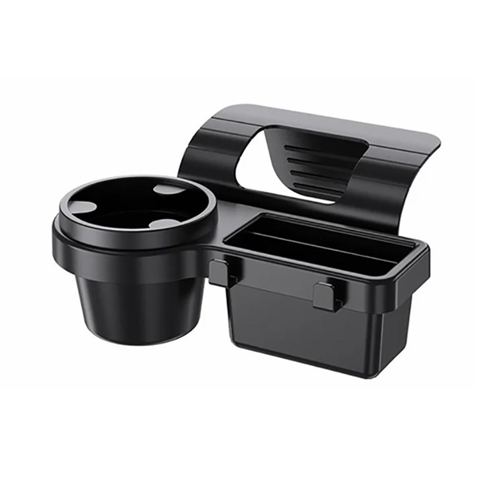 New Plastic Car Door Cup Holder Dual Hanging Hooks Charging Port Window Drink Holder Black Bottle Holder Stand Universal