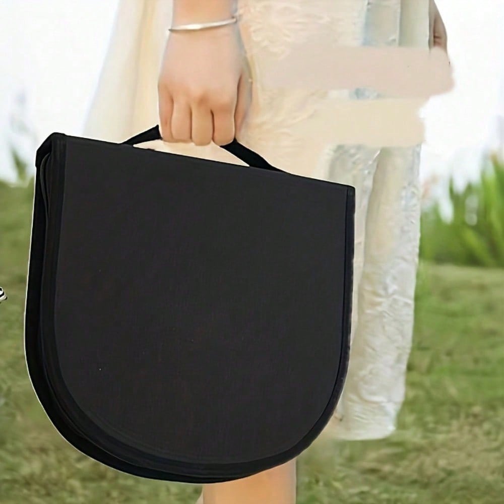 1 τεμ. Τσάντα Αποθήκευσης Μαχαιροπήρουνων από Ύφασμα Oxford, Φορητή Πτυσσόμενη Οργανωτής Μαγειρικών Σκευών Ταξιδιού, Απαραίτητα για Πικνίκ, Παραλία, Κάμπινγκ, με Φερμουάρ, Δεν περιλαμβάνονται τα μαχαιροπήρουνα