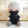 Jujutsu Kaisen Plush Doll Gojo Megumi Toge Three Roles Soft Fluffy Sitting Stuffed Figure Gift For Anime Manga Fans Desk Decor
