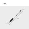Clip-Type Black Ballpoint Pen 0.7mm 8EA
