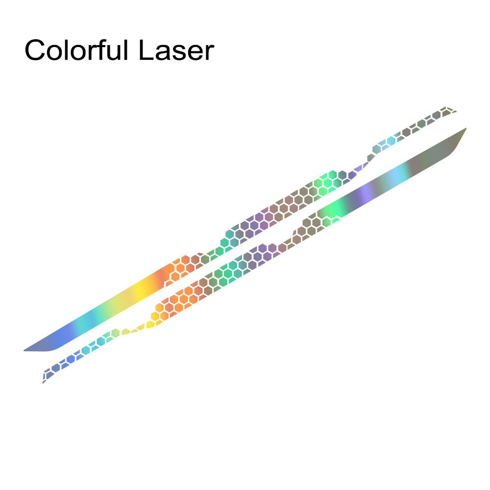 Car Waist Line Decor Sticker For Volkswagen-VW T-cross R line Racing Sport Stripes Honeycomb Graphic DIY Vinyl Decal Accessories