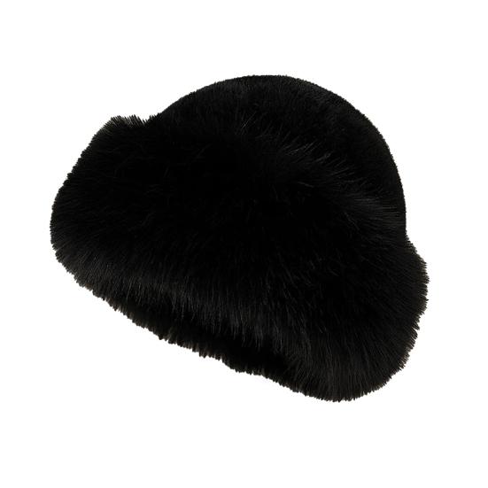 Women Hat Solid Color Soft Imitation Mink Fur Hat Ear Protection Thickened Warm Autumn Winter Fluffy Hat
