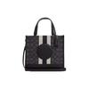 COACH Dempsey Fabric With Cow Leather Tote Bag, Shopping Bag, Shoulder Bag, Crossbody Bag, Handbag Small Women's Black CQ878-SVRT6