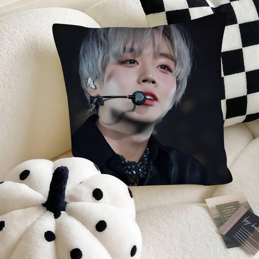 Park Jihoon K-pop Kissenbezug Mode Quadratischer Kissenbezug Schlafzimmer Sofa Raum Ins Dekoration Freizeit